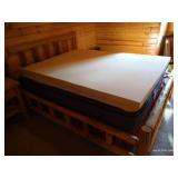 Queen Rustic Log Bed Frame - No Contents