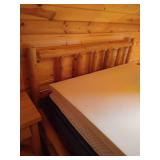 Queen Rustic Log Bed Frame - No Contents