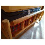 Queen Rustic Log Bed Frame - No Contents