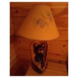 Cool Big Sky Carvers Wood Bear Lamp