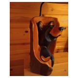 Cool Big Sky Carvers Wood Bear Lamp