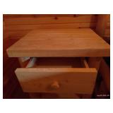 Rustic Log End Table