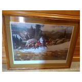 Signed & Numbered Art Print - "Headin Fer The Rim" by Paul Abram, Jr.