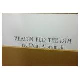 Signed & Numbered Art Print - "Headin Fer The Rim" by Paul Abram, Jr.