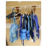 (5) Older Adult Life Vests & Bag of Goggles/Snorkels
