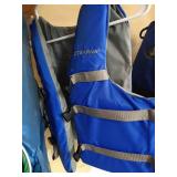 (5) Older Adult Life Vests & Bag of Goggles/Snorkels