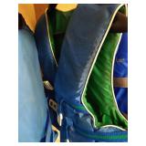 (5) Older Adult Life Vests & Bag of Goggles/Snorkels