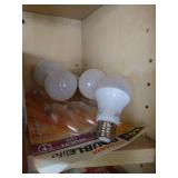 Corner Cabinet With Light Bulbs