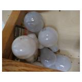 Corner Cabinet With Light Bulbs