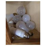 Corner Cabinet With Light Bulbs
