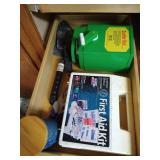 Upper & Lower Cabinet of Paint Supplies, Household Care, Gardening Etc