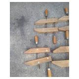 (6) Jorgensen Wooden Hand Screw Clamps