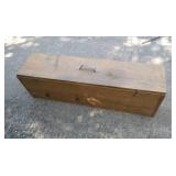 Wood Box With Fishing Gear - Primarily Ice Fishing