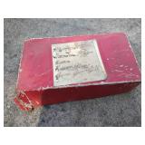 Small Box of Vintage Fishing Lures - Old Gift Note Attached