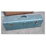 Long Metal Toolbox & Contents