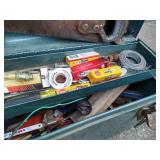 Long Metal Toolbox & Contents