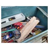 Long Metal Toolbox & Contents