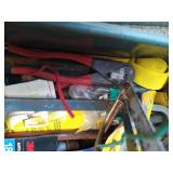 Long Metal Toolbox & Contents