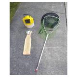 Fishing Lot - Minnow Bucket, Fishing Nets & Fillet Board