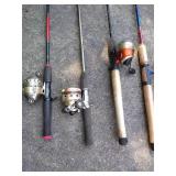 (7) Fishing Rods/Reels - Includes Whuppin Stick Rod/Reel