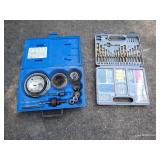 (2) Drill Attachment Sets - Hole Saw Kit & Drill Bits, Etc