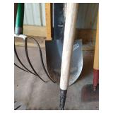 (5) Garden Tools - Pitch Fork, Rakes, Etc