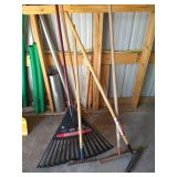 (5) Rakes - Leaf Rakes, Garden Rakes & Thatch Rake