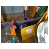 (2) Snow Shovels, Scoop Shovel & Ice Melt