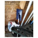 Corner Garden Tool Organizer With Roof Rake & Various Tools