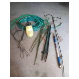 Garden Lot - Stakes, Hoses, Etc