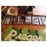 Several Personalized "Rieger" Signs, Etc