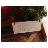 Several Personalized "Rieger" Signs, Etc