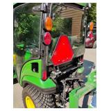 Awesome 2022 John Deere 1025R Tractor With Snow Blower & Box Blade - Only 25.5 Hrs!