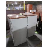 HERMAN MILLER THREE DRAWER LATERAL FILES WITH WOOD TOPS HERMAN MILLER THREE DRAWER LATERAL FILES WITH WOOD TOPS