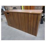 ECA WOODEN UTILITY CABINET WITH TRASH CADDY ECA WOODEN UTILITY CABINET WITH TRASH CADDY