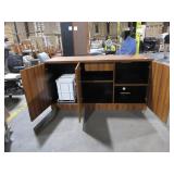 ECA WOODEN UTILITY CABINET WITH TRASH CADDY ECA WOODEN UTILITY CABINET WITH TRASH CADDY