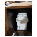 ECA WOODEN UTILITY CABINET WITH TRASH CADDY ECA WOODEN UTILITY CABINET WITH TRASH CADDY