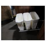 ECA WOODEN UTILITY CABINET WITH TRASH CADDY ECA WOODEN UTILITY CABINET WITH TRASH CADDY