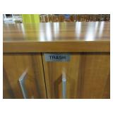 ECA WOODEN UTILITY CABINET WITH TRASH CADDY ECA WOODEN UTILITY CABINET WITH TRASH CADDY