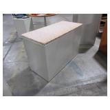 HERMAN MILLER TWO DRAWER LATERAL FILES WITH CUSHION TOPS HERMAN MILLER TWO DRAWER LATERAL FILES WITH CUSHION TOPS
