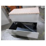 HERMAN MILLER TWO DRAWER LATER FILES WITH CUSHION TOPS HERMAN MILLER TWO DRAWER LATER FILES WITH CUSHION TOPS