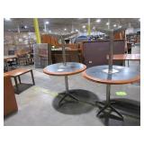 GEIGER 36" WOOD TOP ROUND TABLES GEIGER 36" WOOD TOP ROUND TABLES
