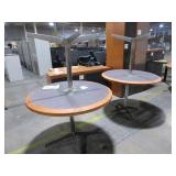 GEIGER 42" WOOD TOP ROUND TABLES GEIGER 42" WOOD TOP ROUND TABLES
