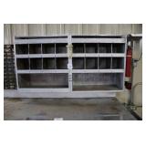 Hand made Wood Wall Organizer with Compartments