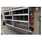 Hand made Wood Wall Organizer with Compartments