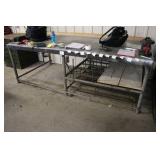 Used Industrial Metal Workbench with Lower Shelf (VERY HEAVY)