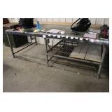 Used Industrial Metal Workbench with Lower Shelf (VERY HEAVY)