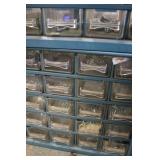 3 Metal Small Parts Organizers with Assorted Hardware