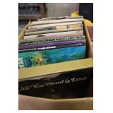 Collection of Vintage Vinyl Records, CDs, and 8 track Cassette Tapes