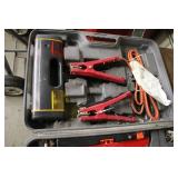 Automotive Emergency Tool Set with Jumper Cables and Air Compressor